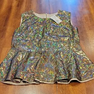 H&M Iridescent Sleeveless Top